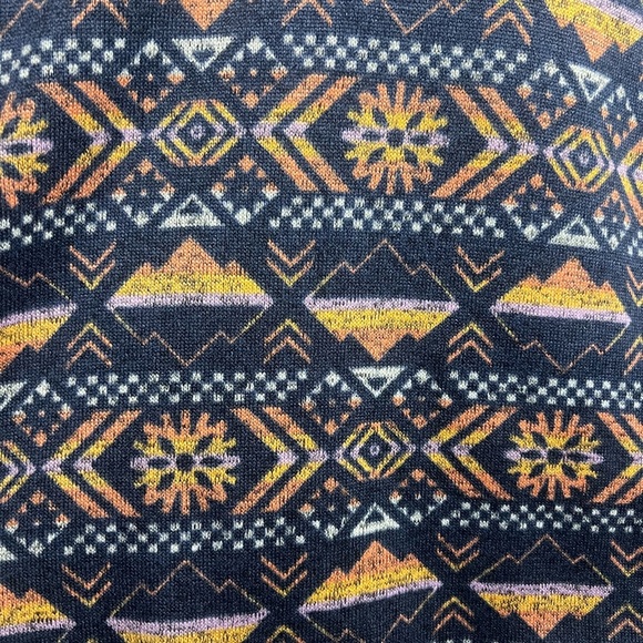 Columbia Sweater Weather Fleece Crew Shirt Nocturnal Pinecones Aztec Outdoors - Picture 6 of 9